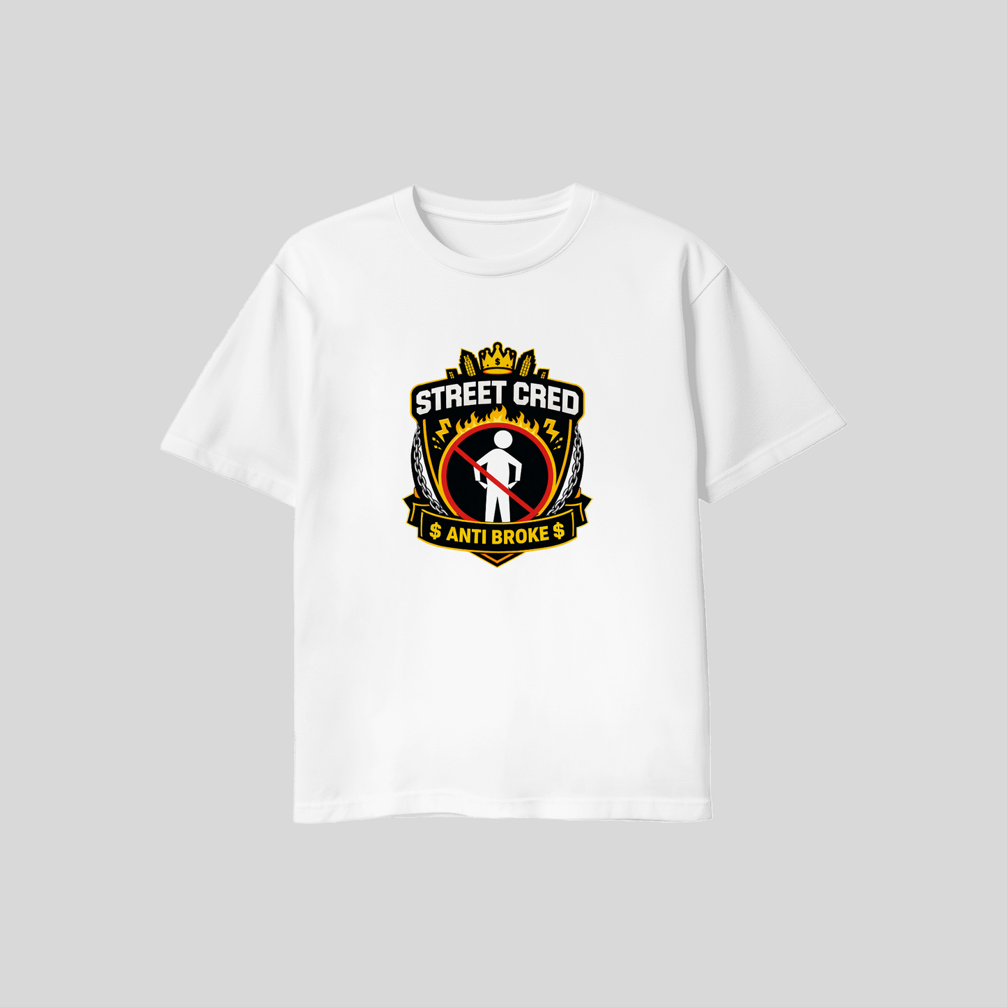 Anti-Broke Flame T-Shirt | Street Cred