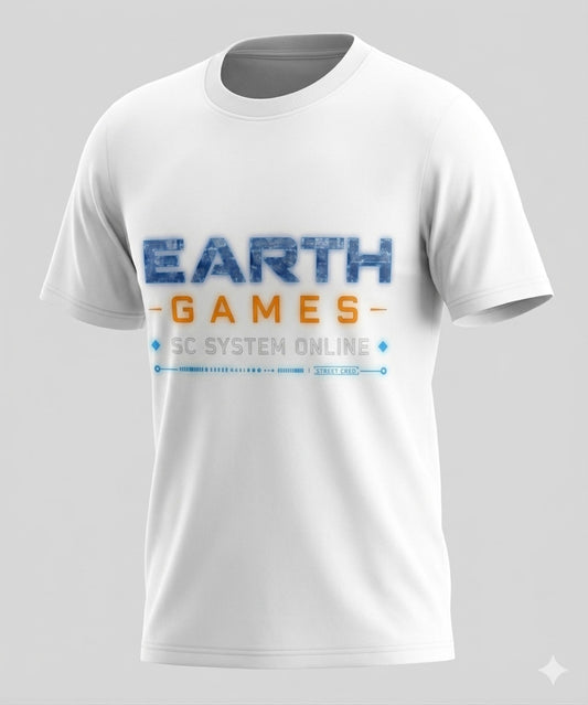 Earth Games Logo T-Shirt – SC System Online Streetwear Tee (Black)