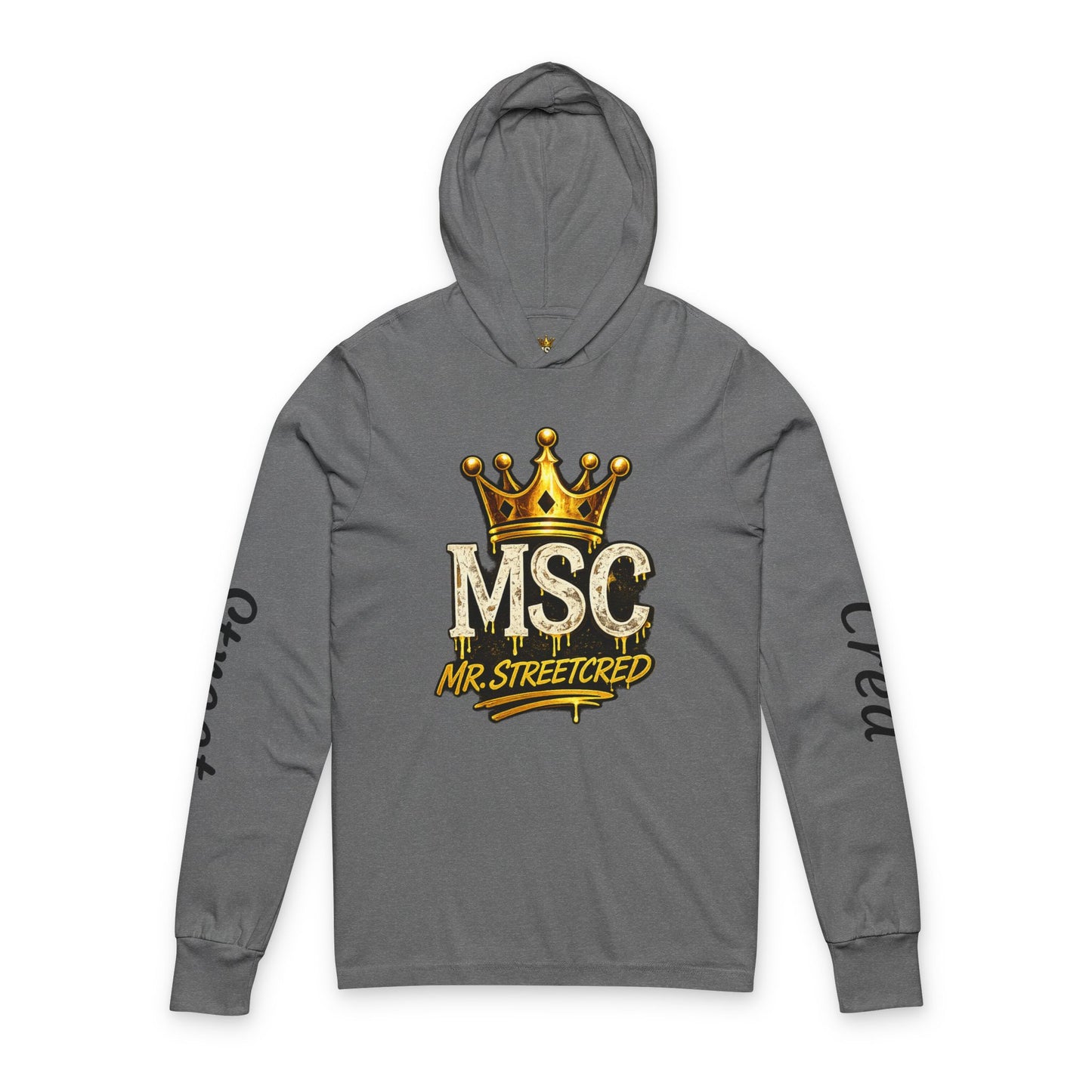 Mr. Streetcred MSC Hooded Long Sleeve Tee — Money Status Credibility Graphic