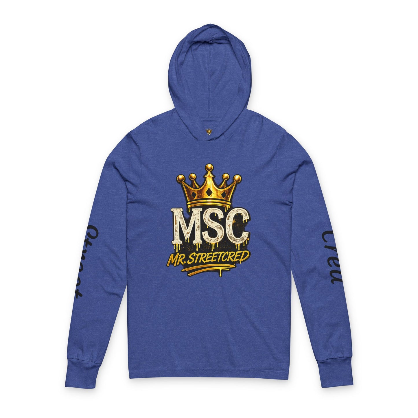 Mr. Streetcred MSC Hooded Long Sleeve Tee — Money Status Credibility Graphic