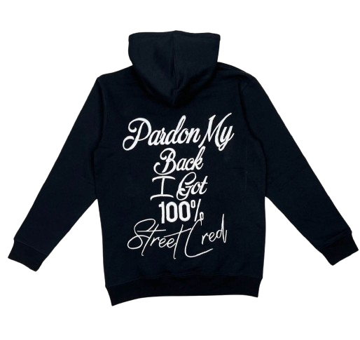 Pardon My Back I Got 100% StreetCred Jogger Set - Black