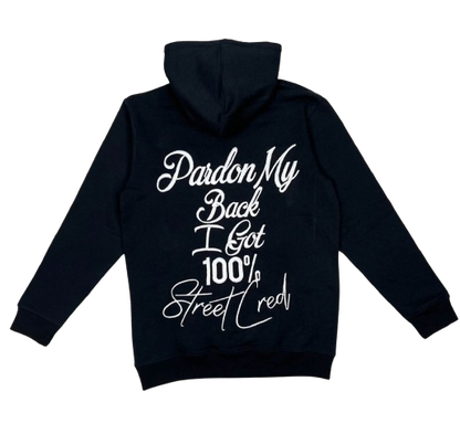 Pardon My Back I Got 100% StreetCred Jogger Set - Black