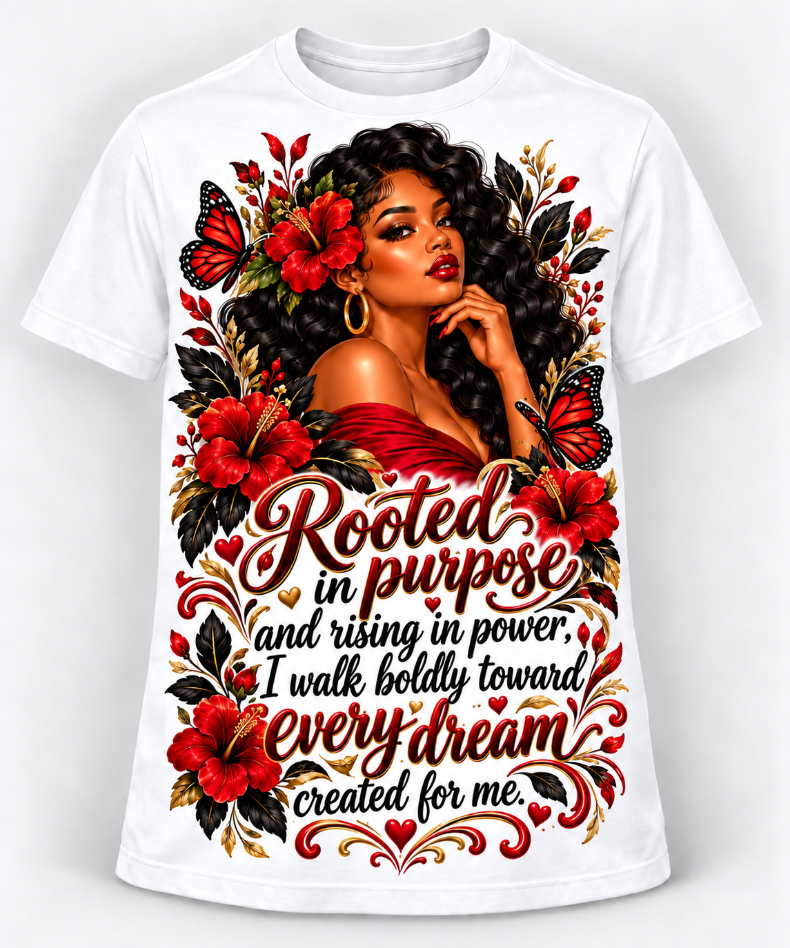 Rooted In Purpose Inspirational T Shirt