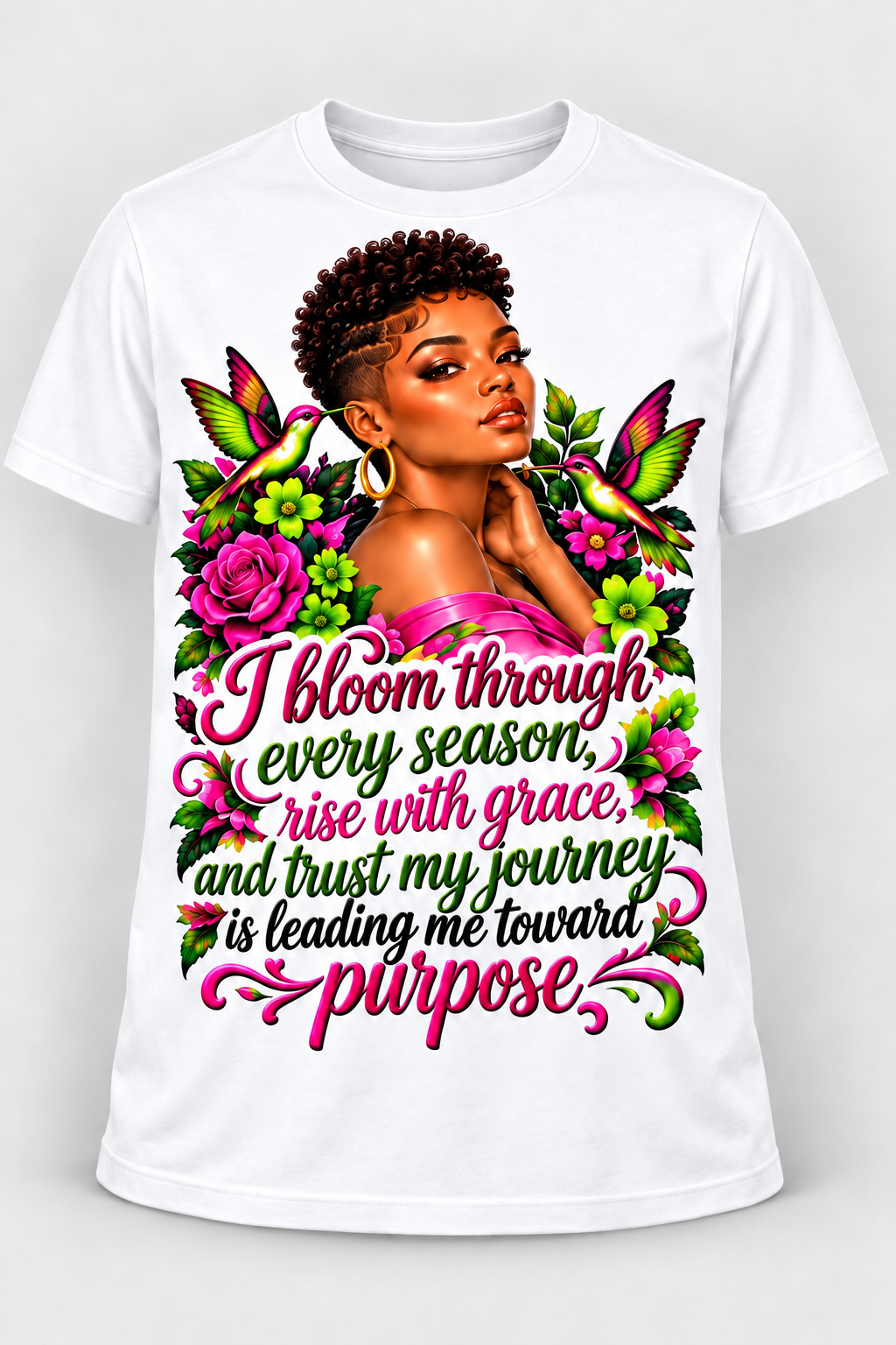 Bloom Through Every Season Inspirational T Shirt