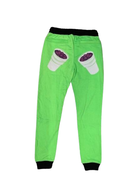 Lean Ba Ba-I Need My Medicine Collection-Lime Green Joggers