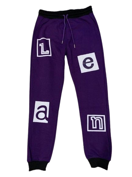 Lean Ba Ba-I Need My Medicine Collection-Purple Joggers