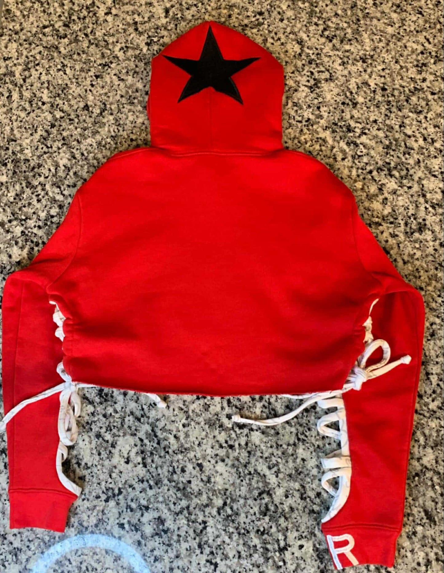 Mr StreetCred Cropped Hoddie-Red