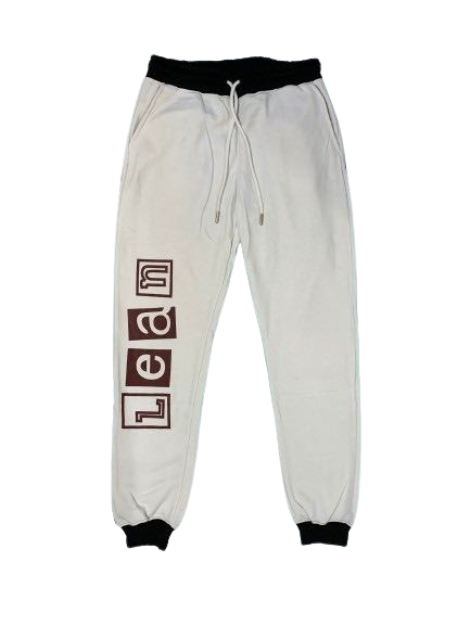 Lean Ba Ba-I Need My Medicine Collection-White Joggers