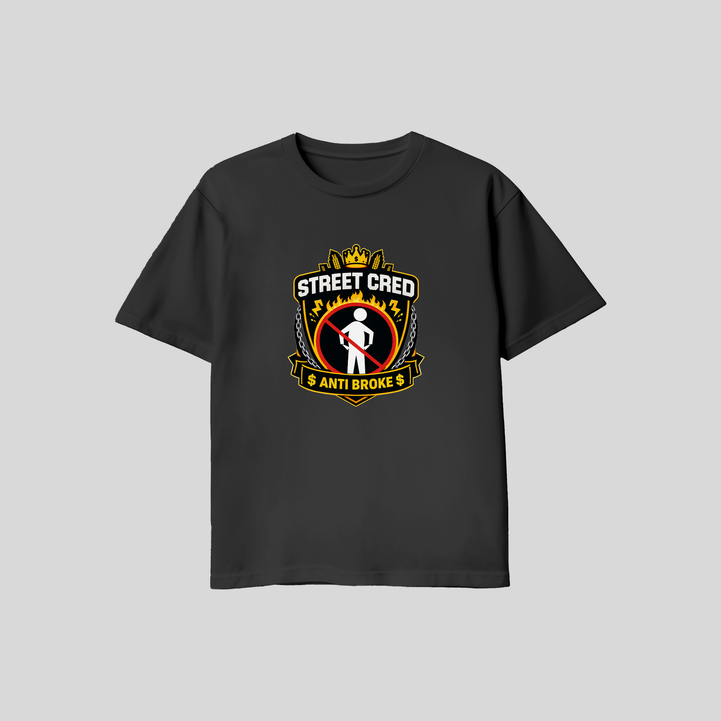 Anti-Broke Flame T-Shirt | Street Cred