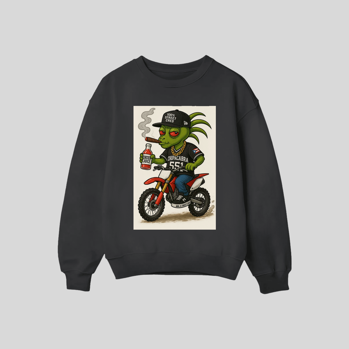 Chupacabra Graphic Crewneck Sweaters | Street Cred