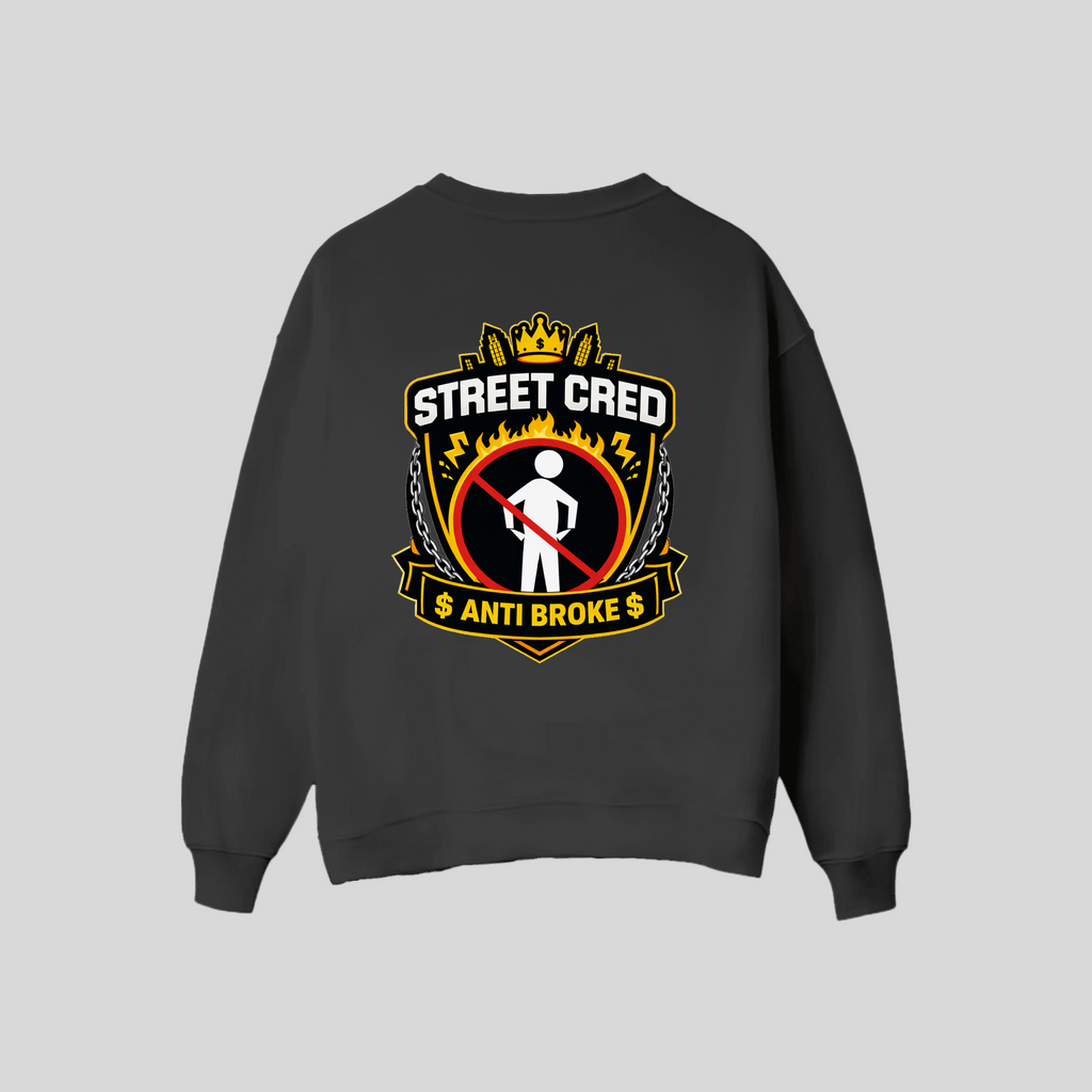 Anti-Broke Flame Sweater | Street Cred