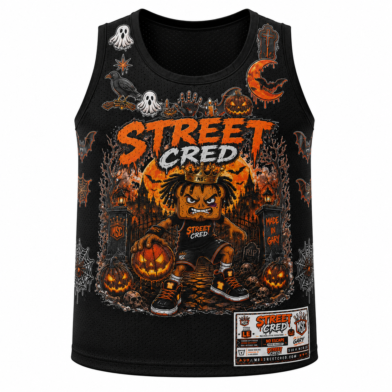 Mr. Street Cred® Dead Court #23 Halloween Premium Mesh Jersey – Limited Edition