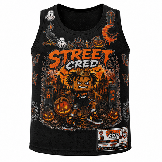 Mr. Street Cred® Dead Court #23 Halloween Premium Mesh Jersey – Limited Edition