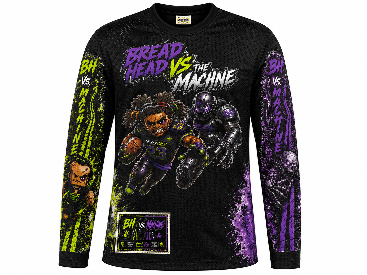 Mr. Street Cred® Bread Head vs. The Machine #23 Premium Mesh Jersey – Limited Edition