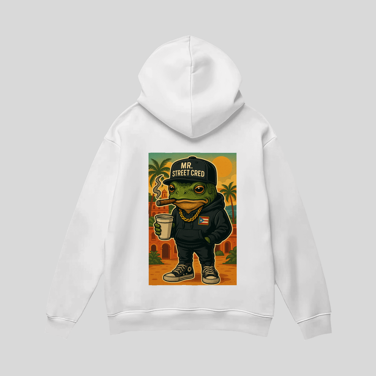 Rican Frog Hoodie | Street Cred Streetwear