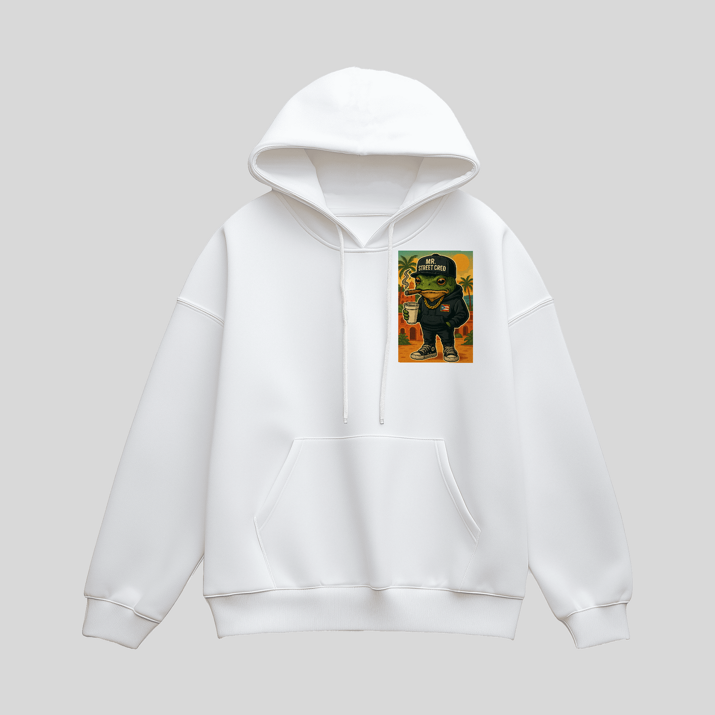 Rican Frog Hoodie | Street Cred Streetwear