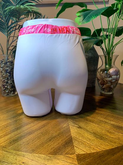 Pink and white Im Her Short Set