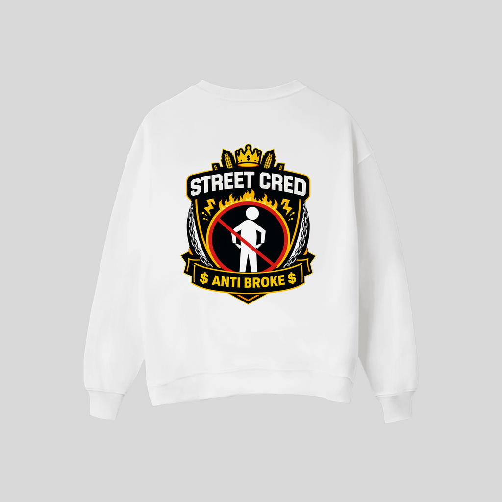 Anti-Broke Flame Sweater | Street Cred