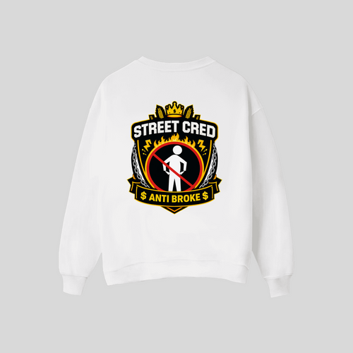 Anti-Broke Flame Sweater | Street Cred